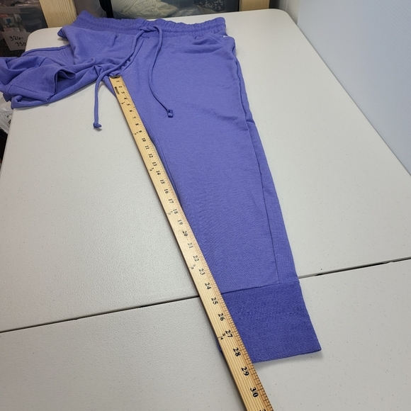 Free People Movement Sunny Skinny Sweats Joggers Violet LARGE NWT - Picture 10 of 16